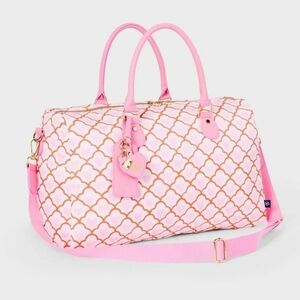 Target X Roller Rabbit - Geo Hearts Softside Duffel Bag Pink NWT